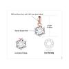 JewelryPalace Moissanite D Color 1ct 1.5ct 2ct 3ct Round 925 Sterling Silver Pendant Necklace for Woman No Chain