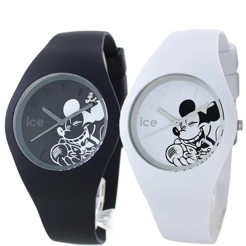

Ice Watch Pair Watch Storage Box for Men and Women, Disney Collaboration, Unisex Silicone 40mm Medium Watch (No. 1, Black/White)