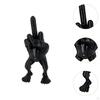 Hand Gesture People Statue Desktop Resin Figurine for Hotel and Living Room Dorm blue