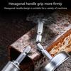 Hex Shank Steel Wire Wheel Brush Ideal For Metal Rusts Removal And Welding Spots Cleaning Tool 1/4Inch Hexagonal Handle