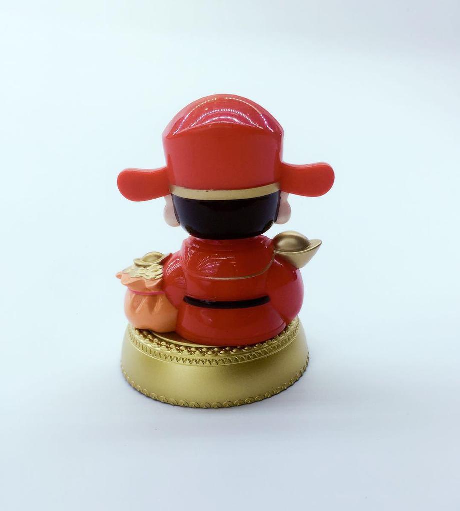 Solar Wealth God Car Ornament - Creative Craft Gift for Prosperity