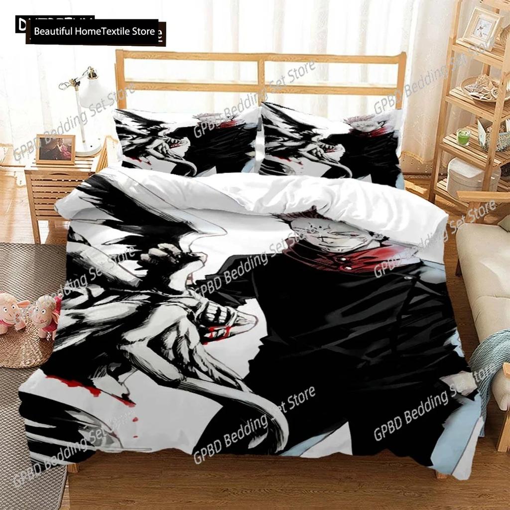 Jujutsu Kaisen Digital Print Comfortable Duvet Quilt Cover Pillowcase Bedding Set Children Bedroom Decoration Home Textile