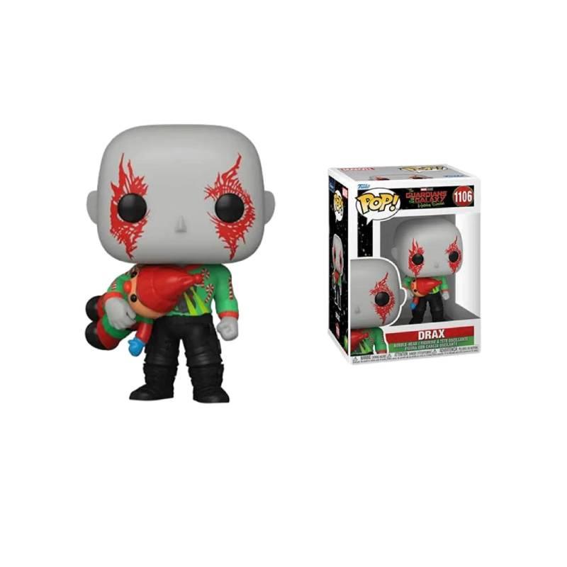 Marvel Guardians Of The Galaxy Christmas Edition Funko Pop Figures Star-lord Groot Drax Mantis 10cm Height