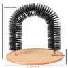Cat Toy Arch Massage Grooming Brush With Scratching Pad Self Grooming Rubbing Tool For Cats Interactive Play Stress Relief