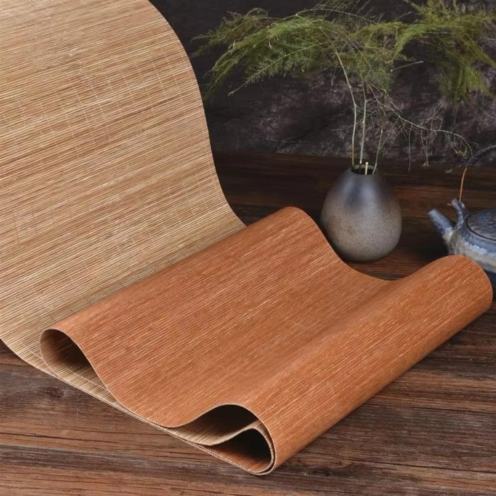 Insulated Tea Table Mat Vintage Table Pad Eco-friendly Natural Bamboo Tea Table Runner Office