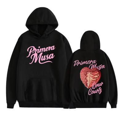 Rapper Omar Courtz Primera Musa 2025 Print Kapuzenpullover Herrenbekleidung Mode Hip Hop Sweatshirt Fleece Gemütlich Hohe Qualität Pullover