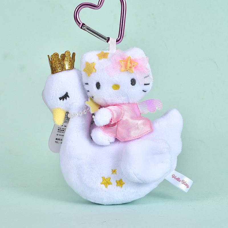 Swan Cute Riding And Unicorn Design Plush Doll Pendant For Decor Bag