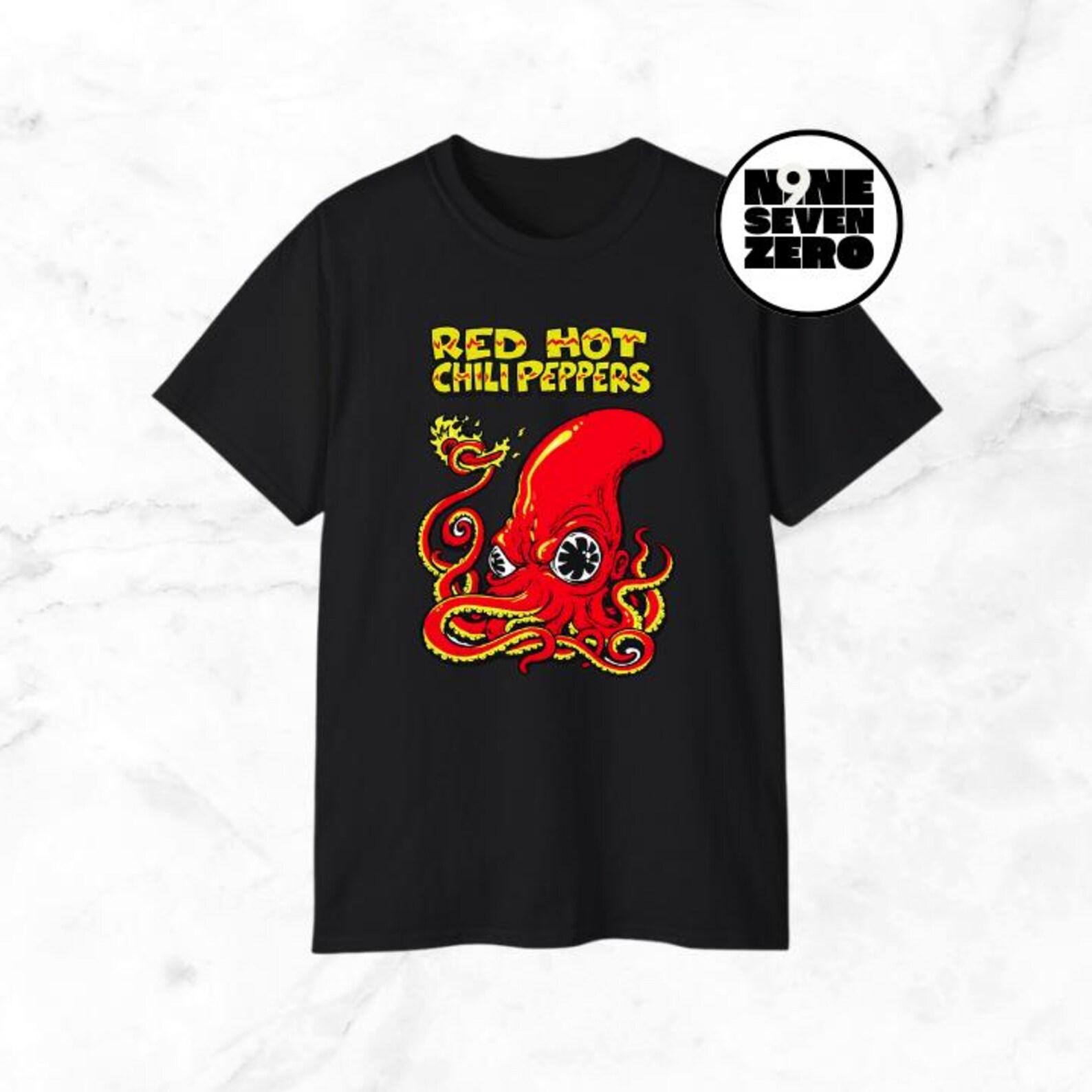 Red Hot Chili Peppers Octopus T-Shirt – Rock Band Concert Tee 3XL