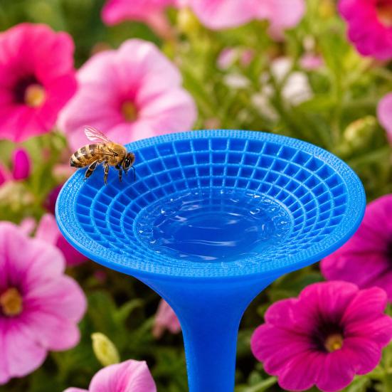 3D Printed Bee Watering Station for Butterfly Garden Cups Bath, Bee Feeders for Thirsty Pollinators, Outdoor Garden Yard Stakes Decor