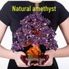 Amethyst Money Tree Ornament: Purple Wealth-Attracting Home Decor Gift
