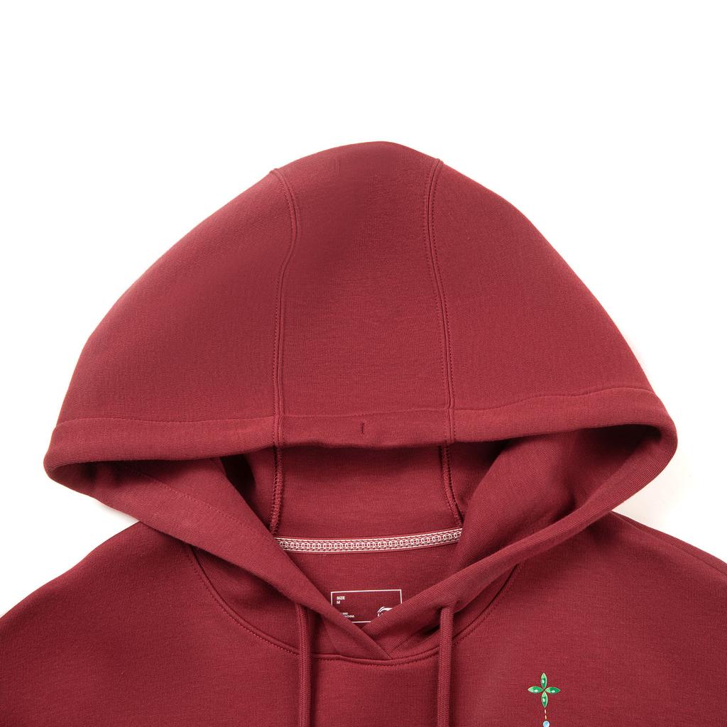 Li Ning Sports Trend Series Quick-Dry Cool Loose Hooded Letter Logo Sweatshirt Women sweatshirt AWDW108-5