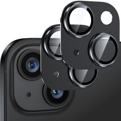 Camera Film for iPhone 15 Plus Camera Protection Aluminum Alloy Tempered Glass iPhone Camera Cover Scratch Resistant Shockproof Overexposure