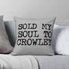 Sold My Soul To Crowley Supernatural Square Pillowcase Polyester Linen Velvet Pattern Zip Decor Home Cushion Cover 18"