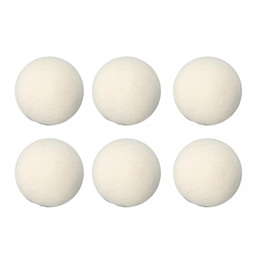 6 Pcs Wool Drying Balls High Density Adsorb Impurities Reduce Static Electricity Laundry Wool Balls