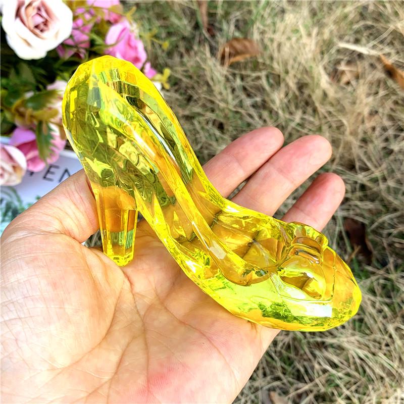 Imitation Crystal High Heel Acrylic Toy Gem Display and Candy Pusher Ornament жёлтый
