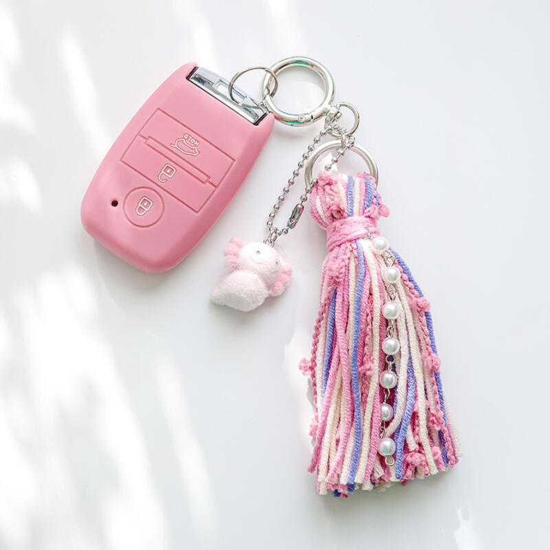 Uparupa doll tassel key ring car key holder bag charm
