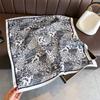 Women S Printed Cashew Pattern Silk Like Square Scarf For Sun Protection And Fashion