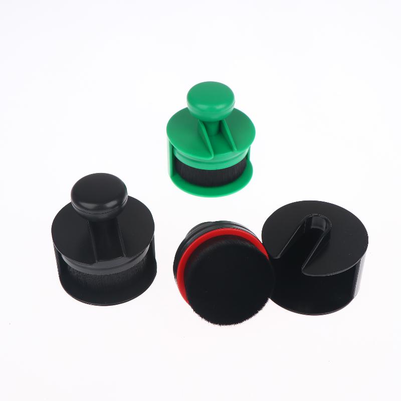 Ergonomics Round Handle Brush With Storage Racks For Car Lnterior Cleaning And Blush And Loose Powder Brush