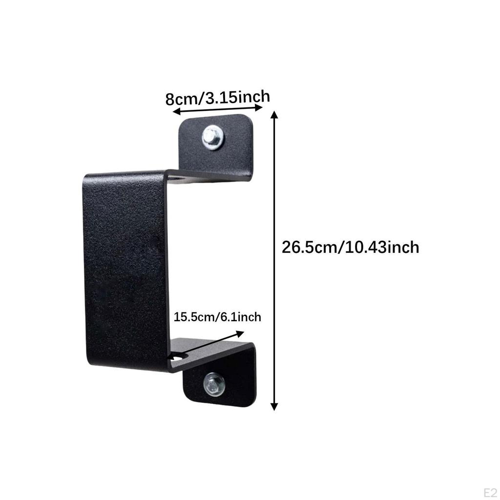 Barbell Bar Holder Wall Rack for Straight/Curl Single Iron 2 Inch Hole Diameter