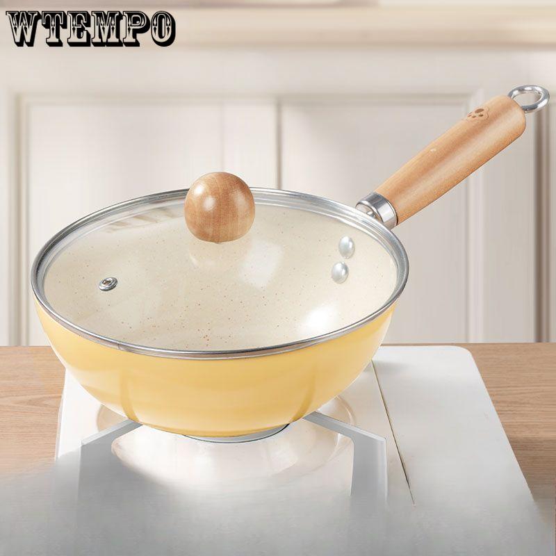 Keramik Milchtopf Antihafttopf Beikosttopf Katzenpfote Kleiner Wok Haushaltswok Spiegelei Instantnudeltopf