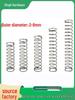 Small Mechanical Compression Spring: 0.4mm Wire, 2-8mm Outer Diameter