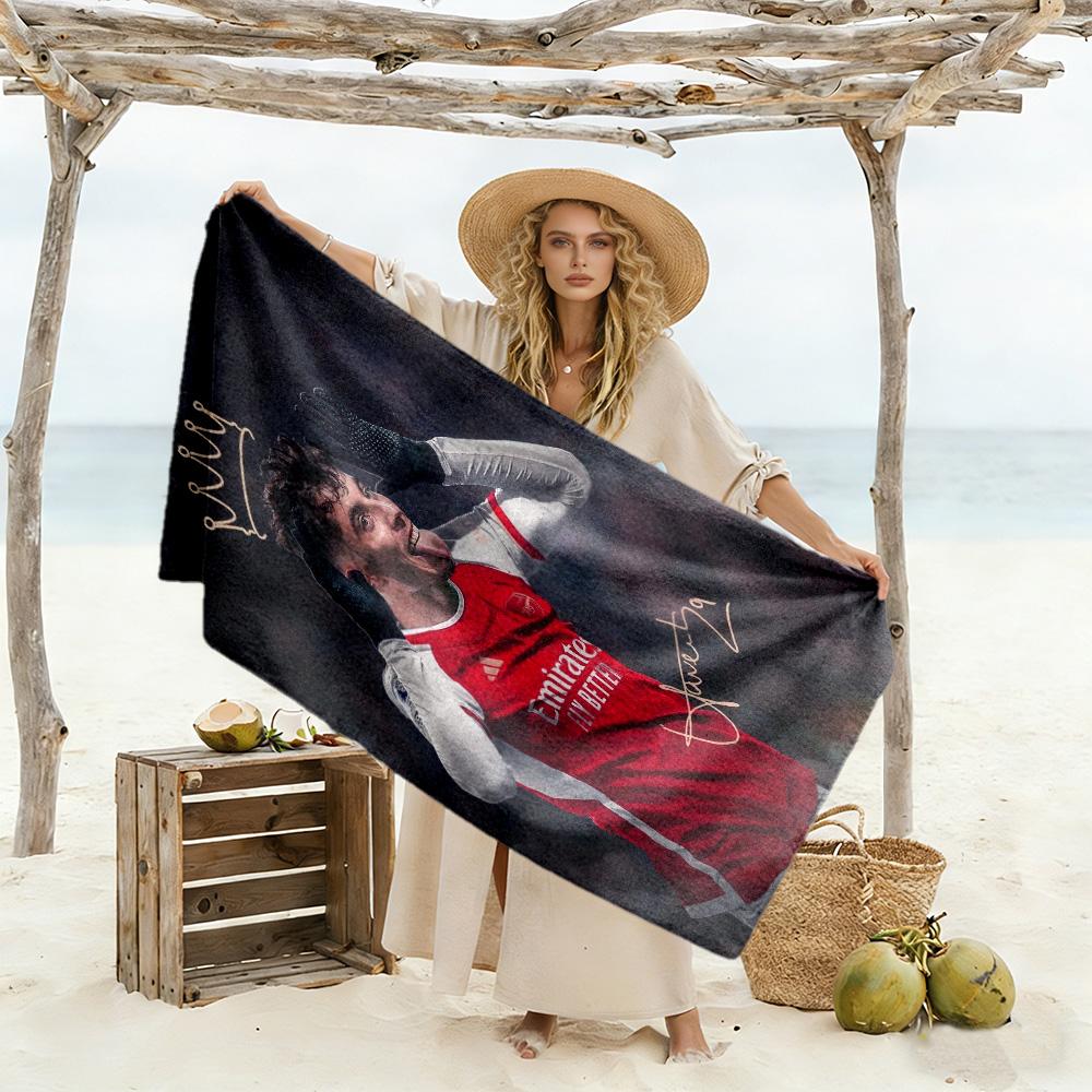 Arsenal Football Player Beach Towel Quick-Dry Soft Microfiber Comfortable Lightweight