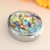 Alloy Jewelry Case With Mirror And Medicine Compartment For Daily Essential Spacious Pills Storage Container