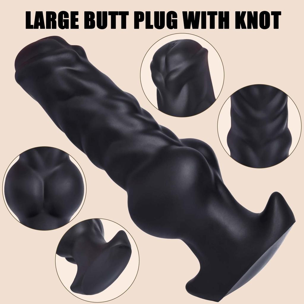 Liquid Silicone Irregular Anal Plug Adult Sex Toy Oversized Irregular Anal Expansion Penis Female Anal Masturbator