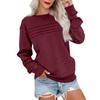 Women's Fashionable Long-sleeved Pullover And Solid-color Sweatshirt