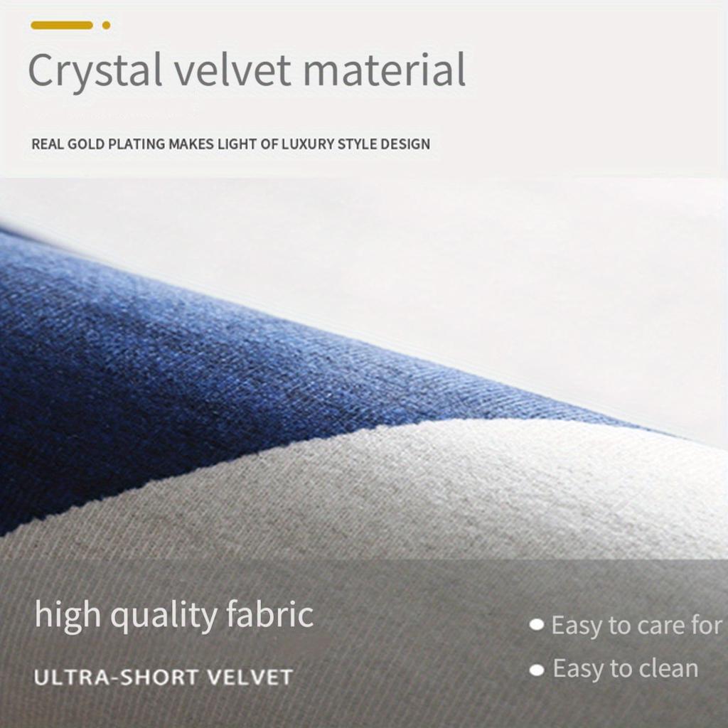 Semi-circular Crystal Velvet Door Mat Anti-slip Floor Mat Home Porch Shoe Changing Mat Entrance Mat Rubbing Foot Mat