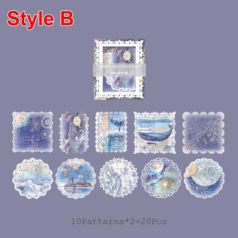 

Нові 20 шт./комплект. Вінтажні квіти. Скрапбукінг. Декоративний паперовий щоденник. DIY. Журнальний альбом. Канцтовари LXY. B