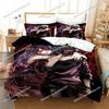 3D Imprimare Anime Tokyo Ghoul Set de lenjerie de pat Set pilotă Husă Pat Set Pilotă Husă Față de pernă Păturică King Queen Size Băieți Adult Lenjerie de pat