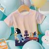 Fashion Bluey Anime 3D Print Men's T-Shirt Summer Cool Short Sleeve Cartoon Anime Print Casual Outdoor Men's and Women's Tees Top