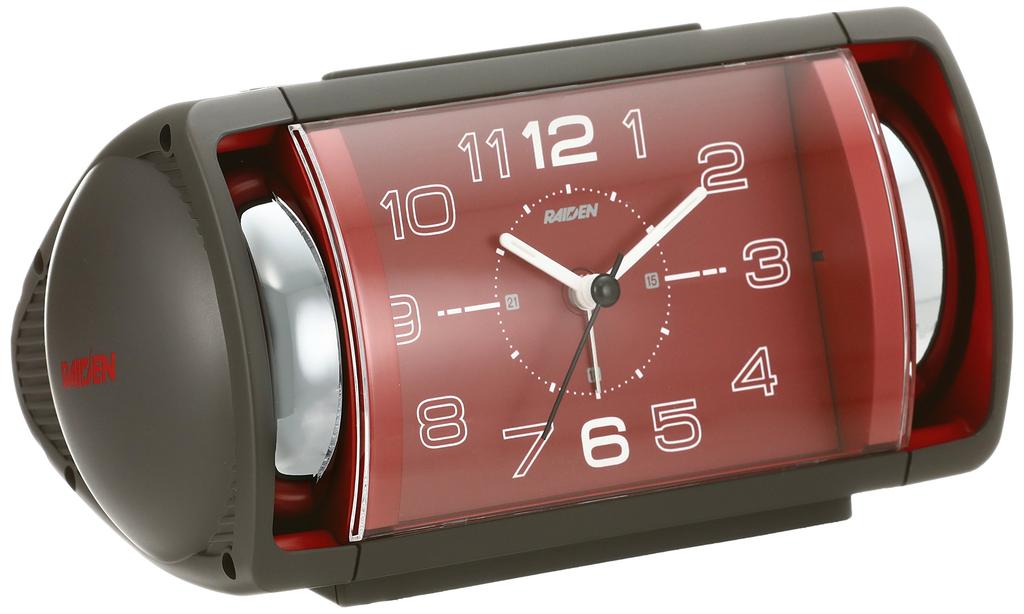 Seiko Clock Alarm Clock Analog Loud Bell PYXIS Raiden Gray NR447N SEIKO