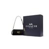 Coach Jet 25 Logo Leather Tote Crossbody Shoulder Bag Medium Women bags Black CAM16-B4BK