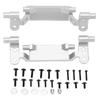 RC Pull Rod Base Set Replacement for MN168 MN78 1 12 Metal Front and Rear Remote Control Car Pull Rod Base Silver