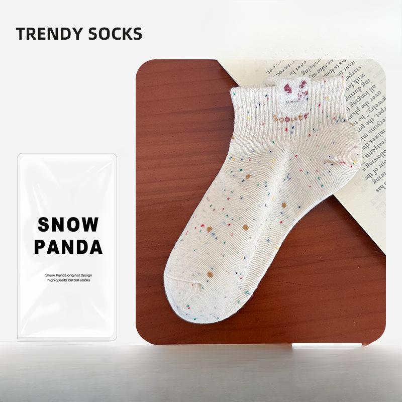 

Женские летние тонкие носки с рисунком в виде милого мелкого носка из хлопка 1 pair