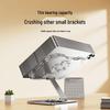 360° Rotating Acrylic Tablet Stand - Folding, Adjustable, Transparent Desktop Holder