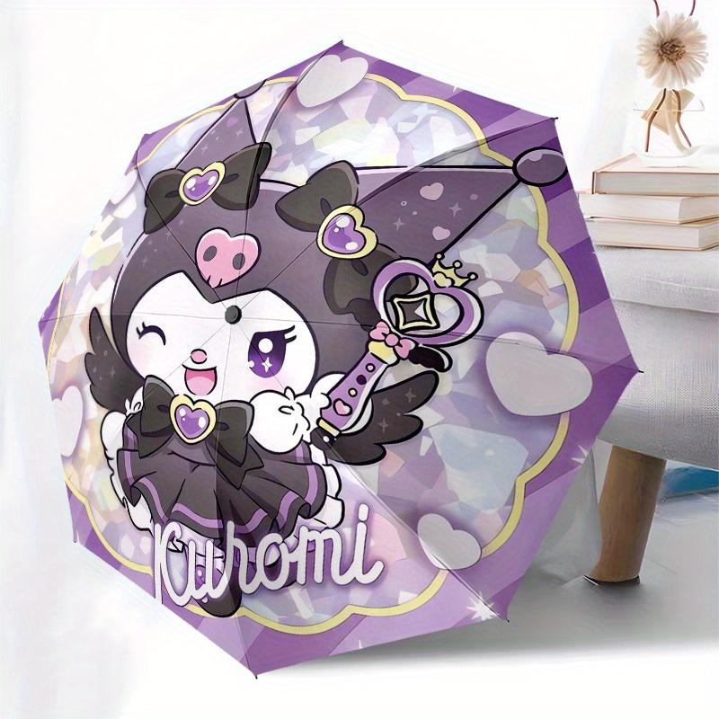1pc Kuromi Magical PrincessUmbrella with Plastic Handle,Suitable for All Seasons Home Travel Outdoor UmbrellaSanlio150