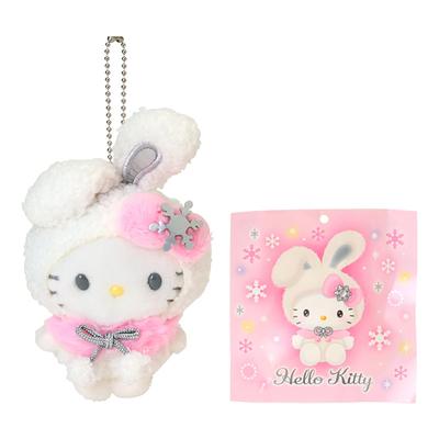 Sanrio Ramune Mascot Holder Hello Kitty Christmas Gift 248193 & (Snow Rabbit)