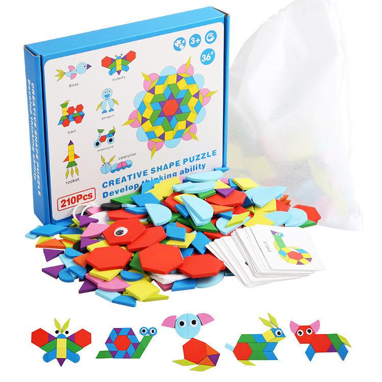 Wooden Creative Jigsaw Puzzle For Kids Early Education Brain Development
