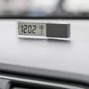 Car Electronic Clock Thermometer LCD Time Temperature 2-in-1 Suction Cup Car Interior Accessories Celsius Fahrenheit Switchable
