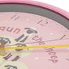 ALIAS Shaun the Sheep Wall Continuous Second 26cm Clock, Analog, Silent, Hand, WC21009SS, Pink,