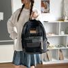 Schoolbag Trendy Retro Denim Backpack Male and Female Couples College Students School Bag Leisure Travel Backpack