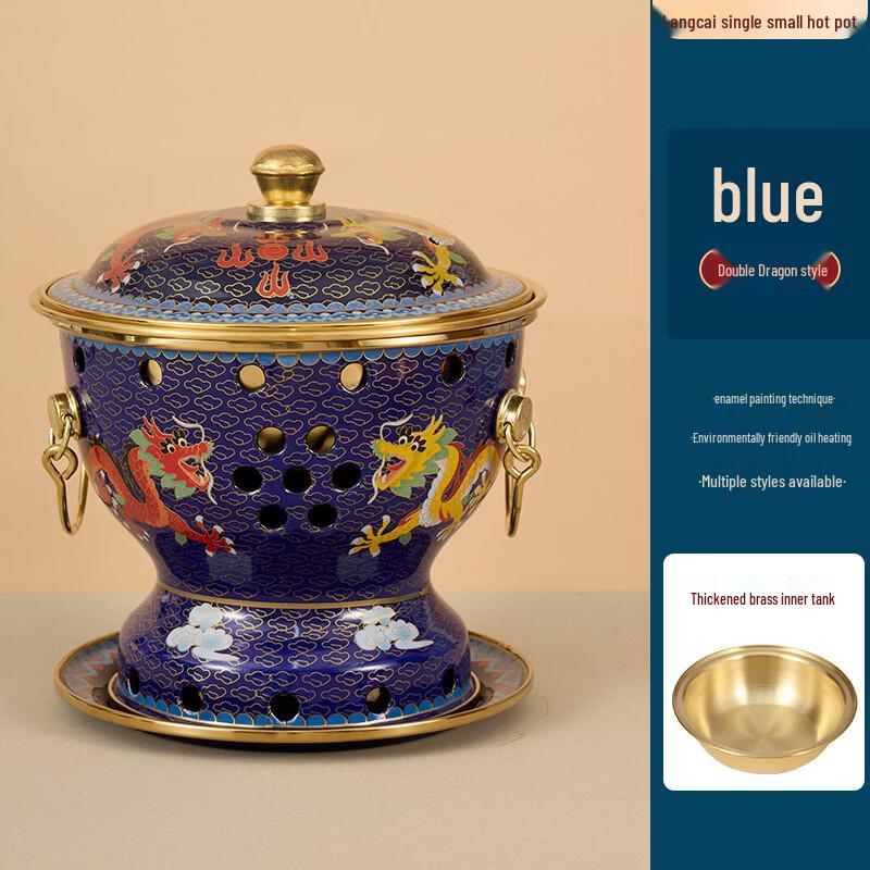 Hanyou Commercial Single Serve Enamel Copper Hot Pot