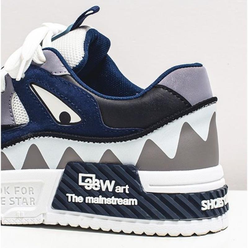 Casual Shoes for Men Wear-Resistant Fashion Breathable Comfortable Outdoor Platform Lightweight Round Toe Shoe