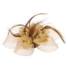 Women's Fashion Flower Feather Bead Corsage Hair Clip Bridal Hairband Brooch Pin Brida Barrettes Hair Accessories Jewelry