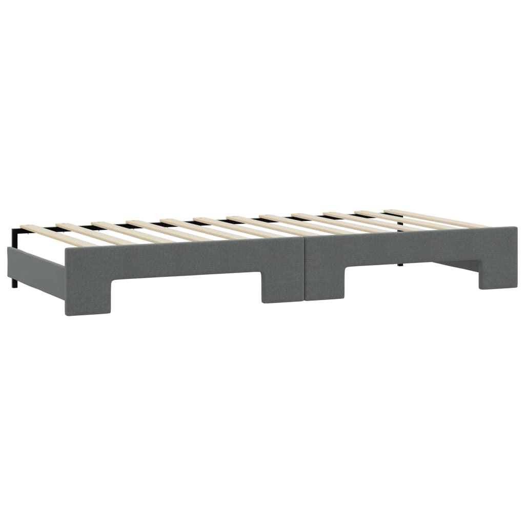 Vidaxl Sofa Rozsuwana, Ciemnoszara, 100X200 Cm, Tkanina
