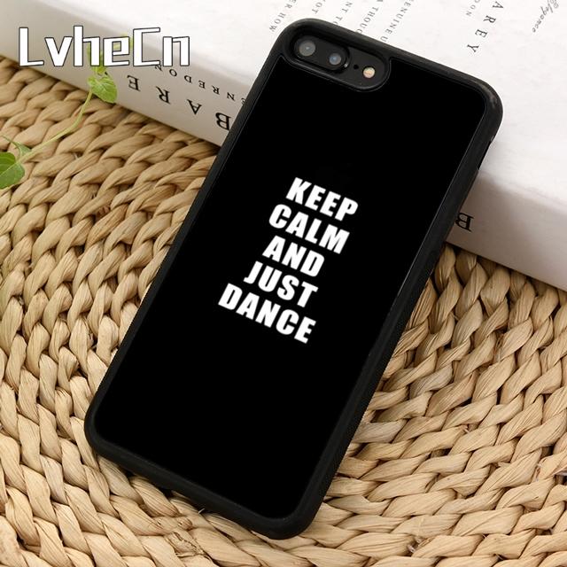 Keep Calm And Just Dance Phone Case For iPhone 17 Air 14 15 16 16e 13 12 Max Cover For Apple 11 Pro Max Plus