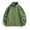 Men's Versatile Stand Collar Fleece Cardigan - Winter Warm, Windproof, Thickened